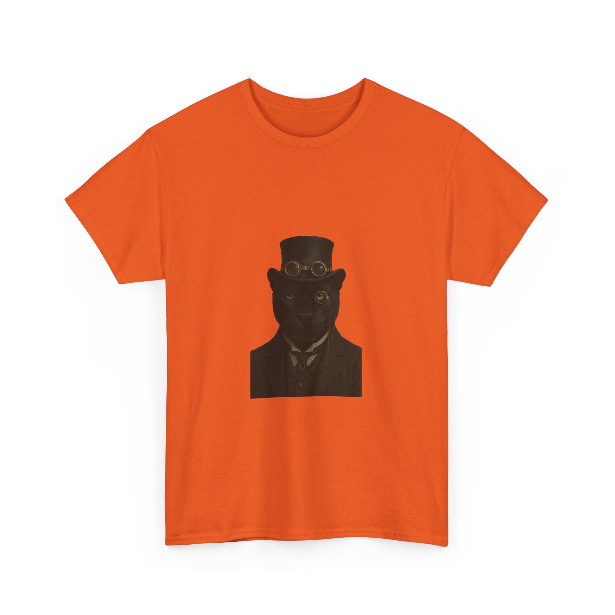 Aristocratic Black Panther from "Steampunk  Kingdom" - Unique Unisex Cotton Shirt, Casual Wear, Gift for Art Lovers, Statement Piece, Steampunk Style