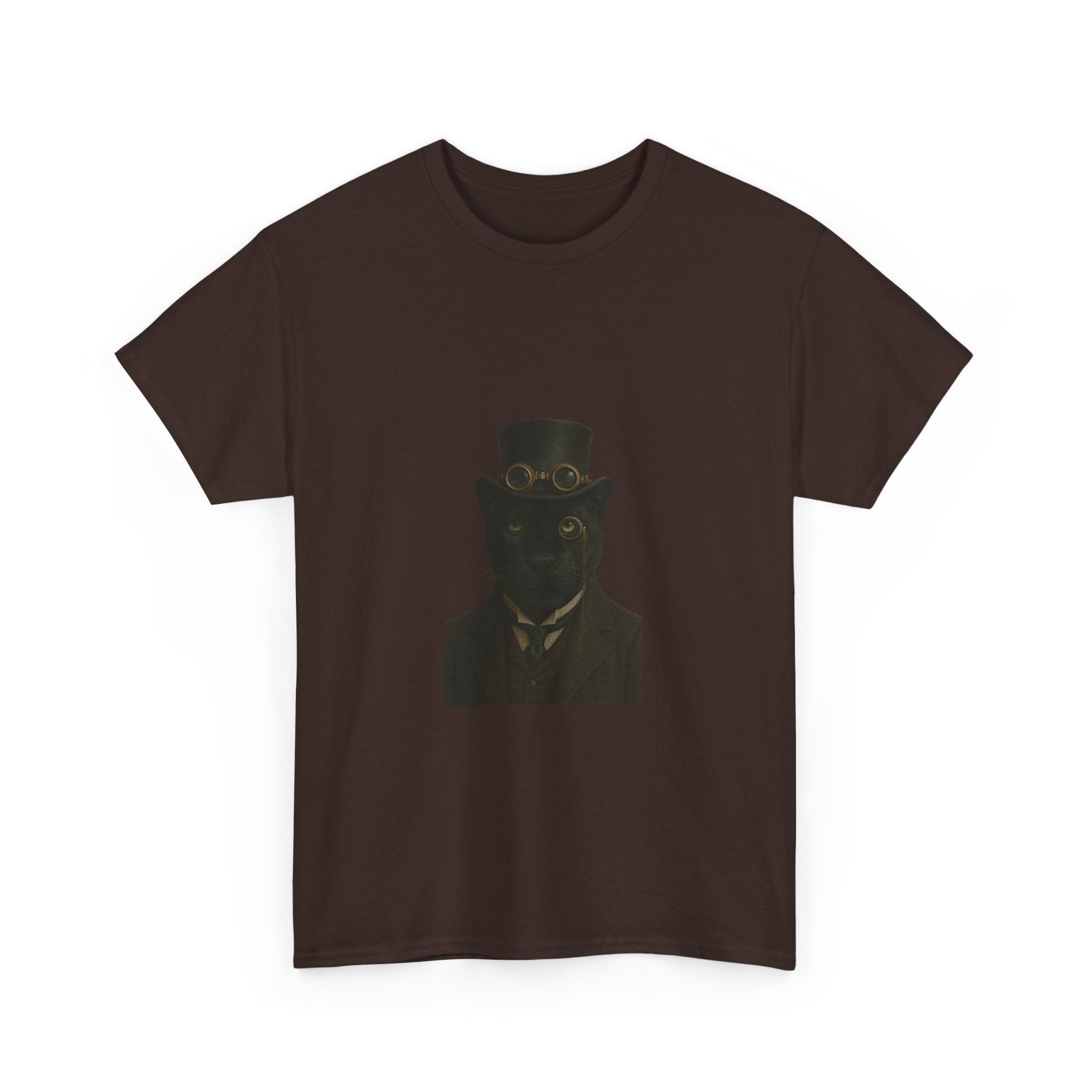 Aristocratic Black Panther from "Steampunk  Kingdom" - Unique Unisex Cotton Shirt, Casual Wear, Gift for Art Lovers, Statement Piece, Steampunk Style
