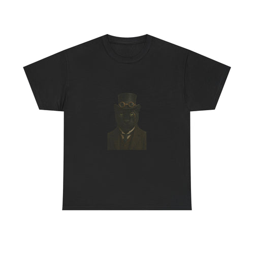 Aristocratic Black Panther from "Steampunk  Kingdom" - Unique Unisex Cotton Shirt, Casual Wear, Gift for Art Lovers, Statement Piece, Steampunk Style