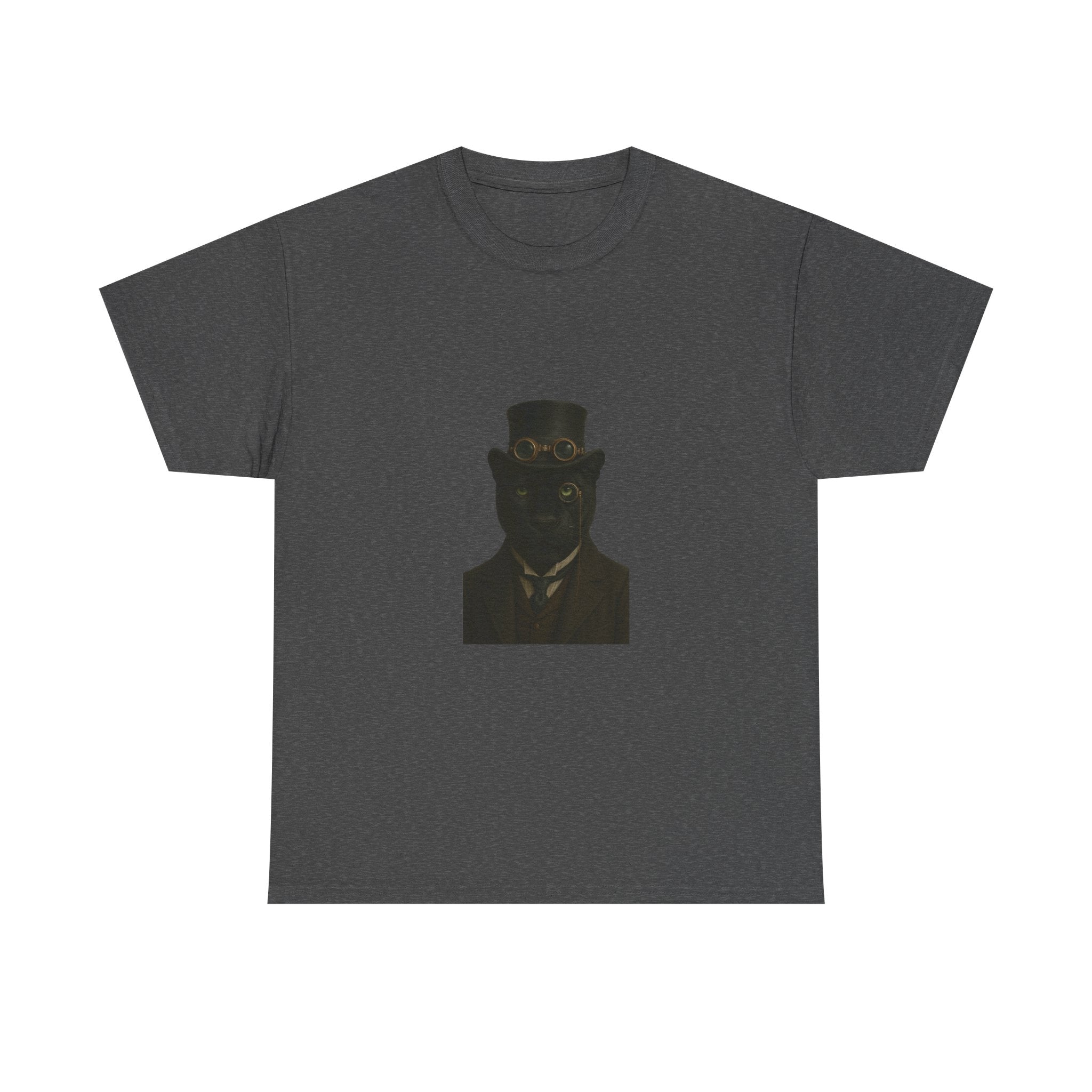 Aristocratic Black Panther from "Steampunk  Kingdom" - Unique Unisex Cotton Shirt, Casual Wear, Gift for Art Lovers, Statement Piece, Steampunk Style