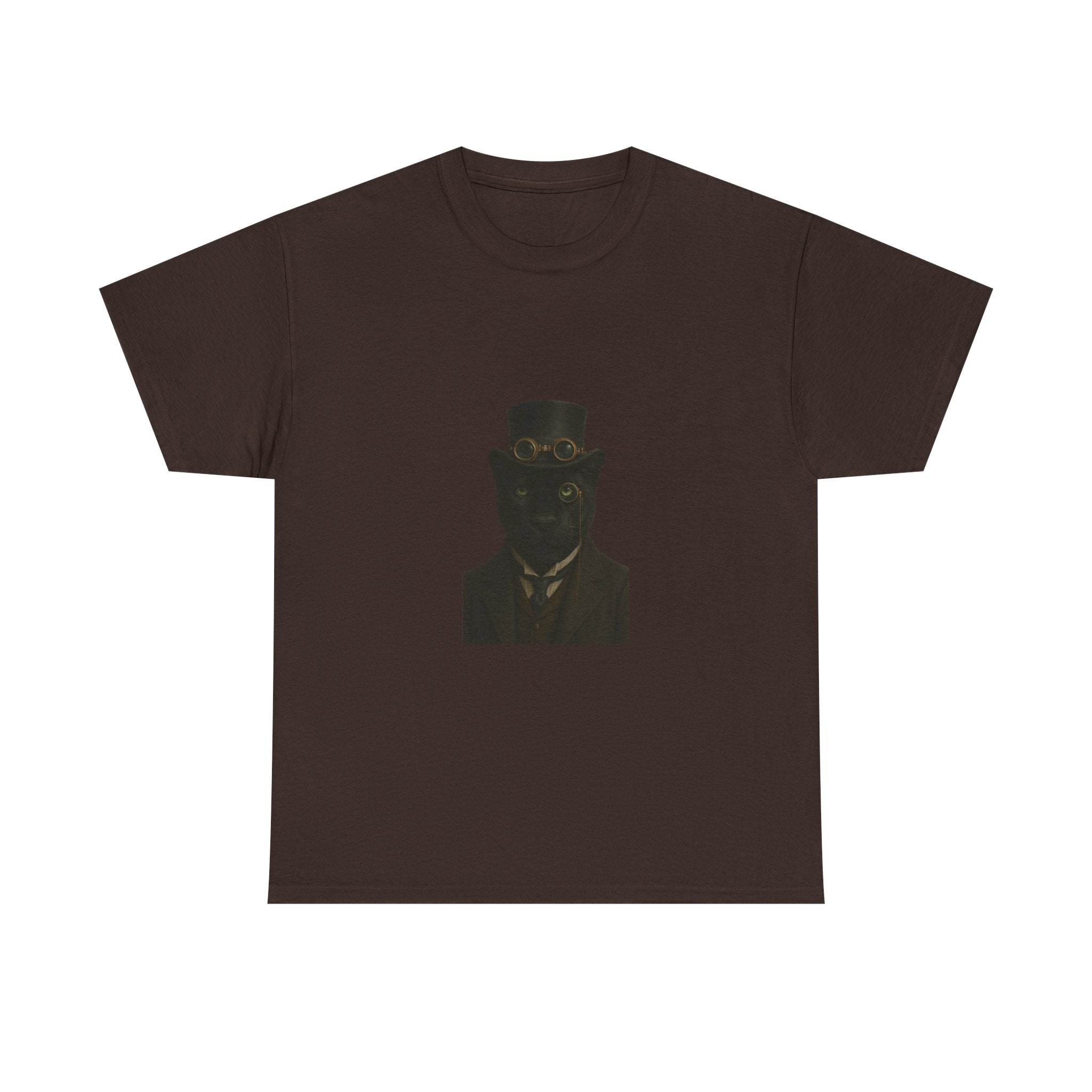 Aristocratic Black Panther from "Steampunk  Kingdom" - Unique Unisex Cotton Shirt, Casual Wear, Gift for Art Lovers, Statement Piece, Steampunk Style